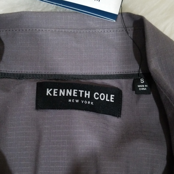 Kenneth Cole Gray Short Sleeves Casual Shirt. NWT! - Picture 7 of 8